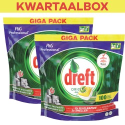 Dreft - Original - All in One - Vaatwastabletten - Citroen - 200 stuks