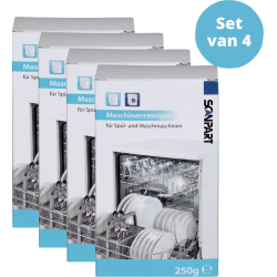 Scanpart Vaatwasser en Wasmachine Reiniger 4 stuks